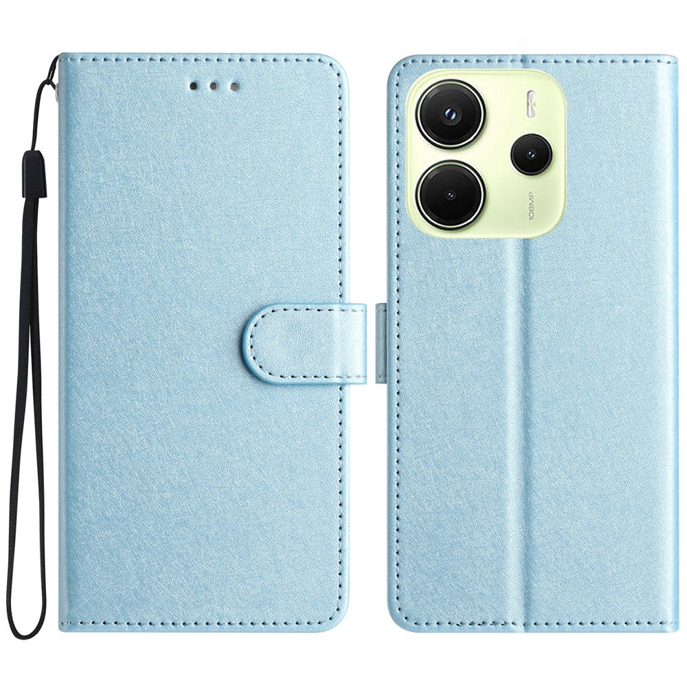 For Xiaomi Redmi Note 14 4G (163.25mm) Wallet Case Leather Folio Phone Cover Magnetic Clasp