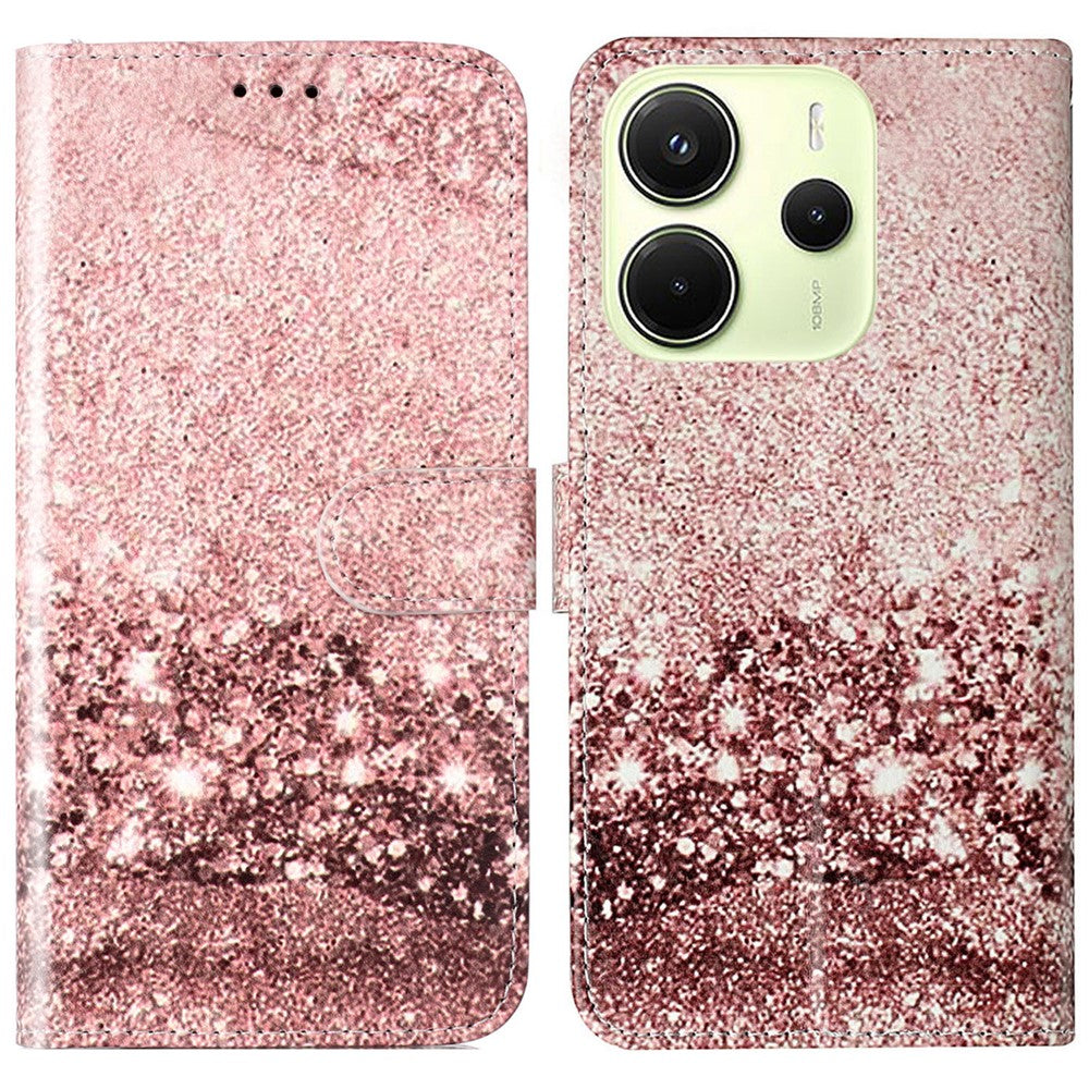 For Xiaomi Redmi Note 14 Pro 4G Case Pattern PU Leather Flip Phone Cover