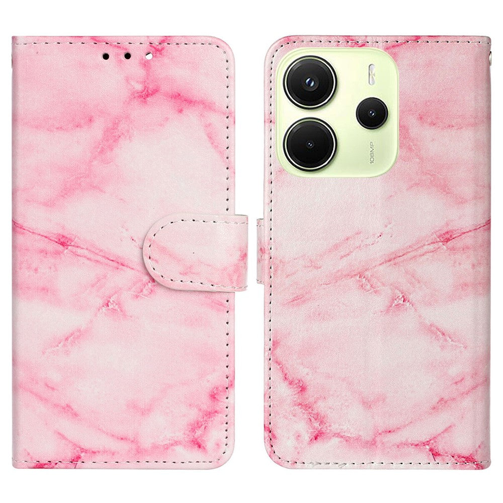 For Xiaomi Redmi Note 14 Pro 4G Case Pattern PU Leather Flip Phone Cover