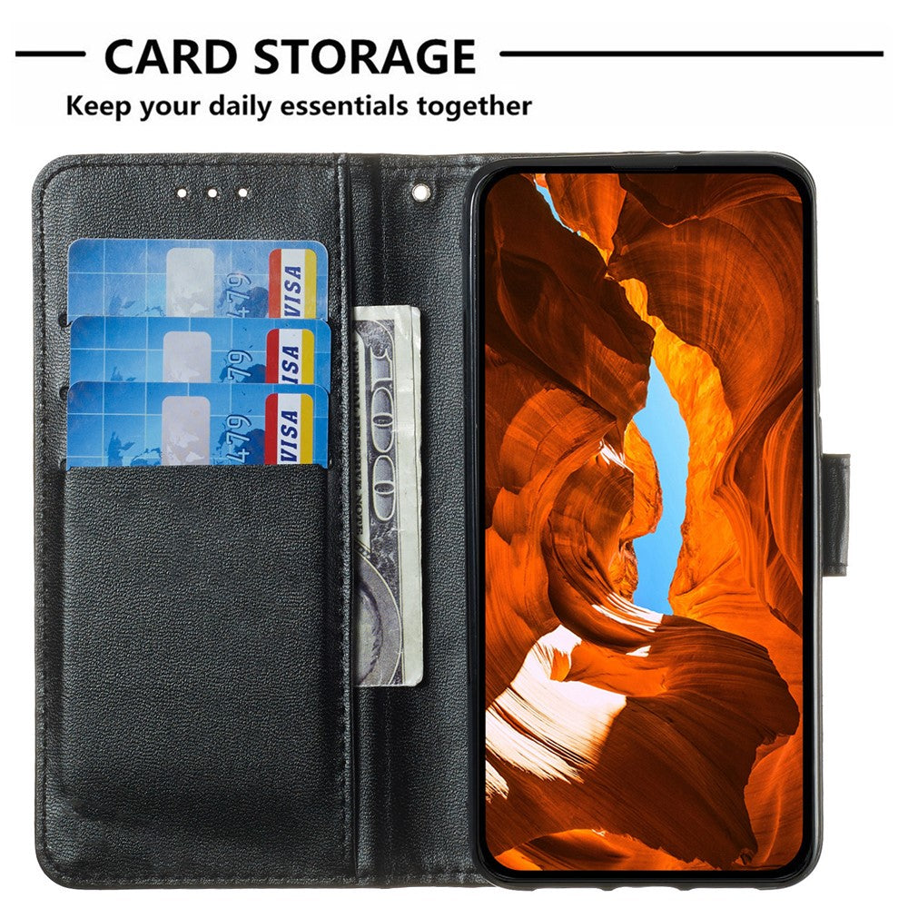 For Xiaomi Redmi Note 14 4G (163.25mm) Case with Card Holder PU Leather Flip Wallet Phone Cover