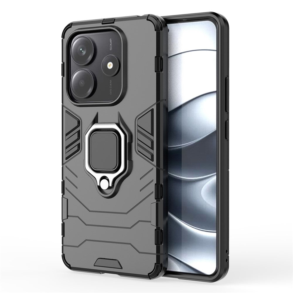 For Xiaomi Redmi Note 14 5G Case PC + TPU Protective Phone Cover with Ring Kickstand