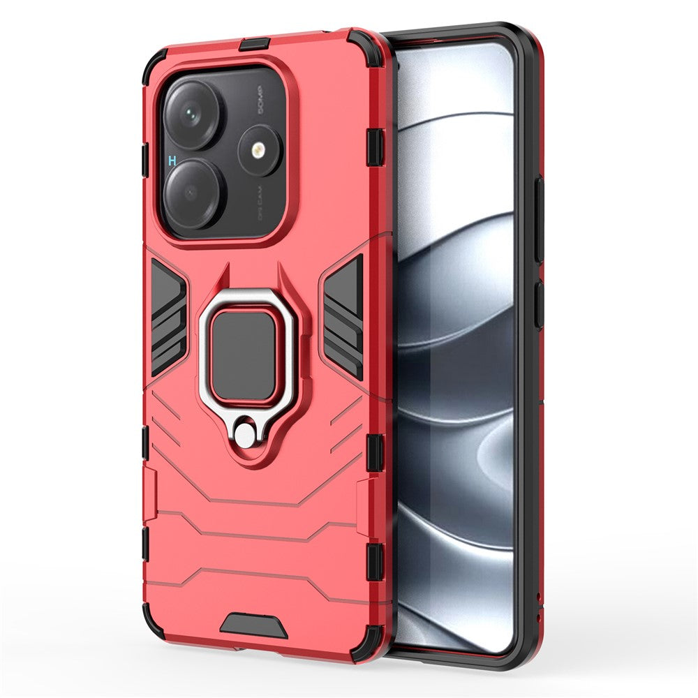 For Xiaomi Redmi Note 14 5G Case PC + TPU Protective Phone Cover with Ring Kickstand