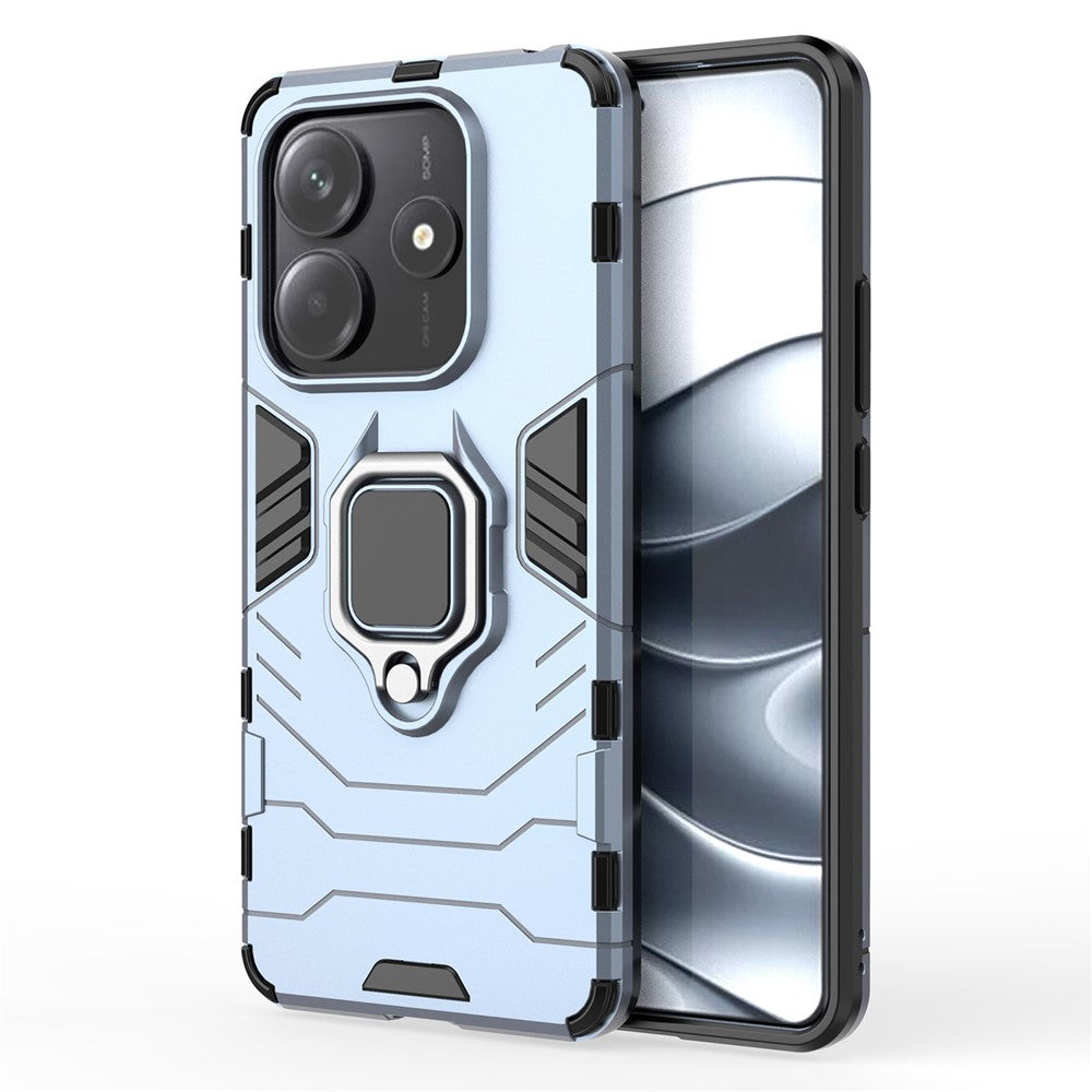 For Xiaomi Redmi Note 14 5G Case PC + TPU Protective Phone Cover with Ring Kickstand