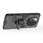 For Xiaomi Redmi Note 14 Pro 5G / Poco X7 5G Case PC + TPU Protective Phone Cover with Ring Kickstand