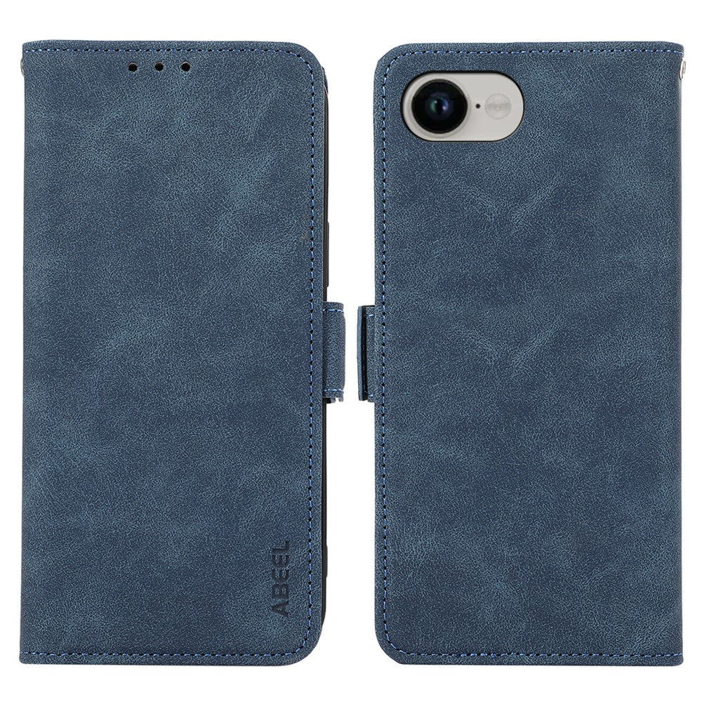 ABEEL For iPhone 17th / 16th Case PU Leather Folio Stand View RFID Blocking Phone Cover