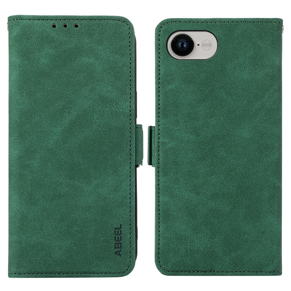 ABEEL For iPhone 17th / 16th Case PU Leather Folio Stand View RFID Blocking Phone Cover