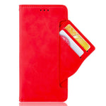 For Xiaomi Redmi A1 4G / A2 4G Multiple Card Slots PU Leather Wallet Cover Dual Magnetic Clasp Mobile Phone Stand Case