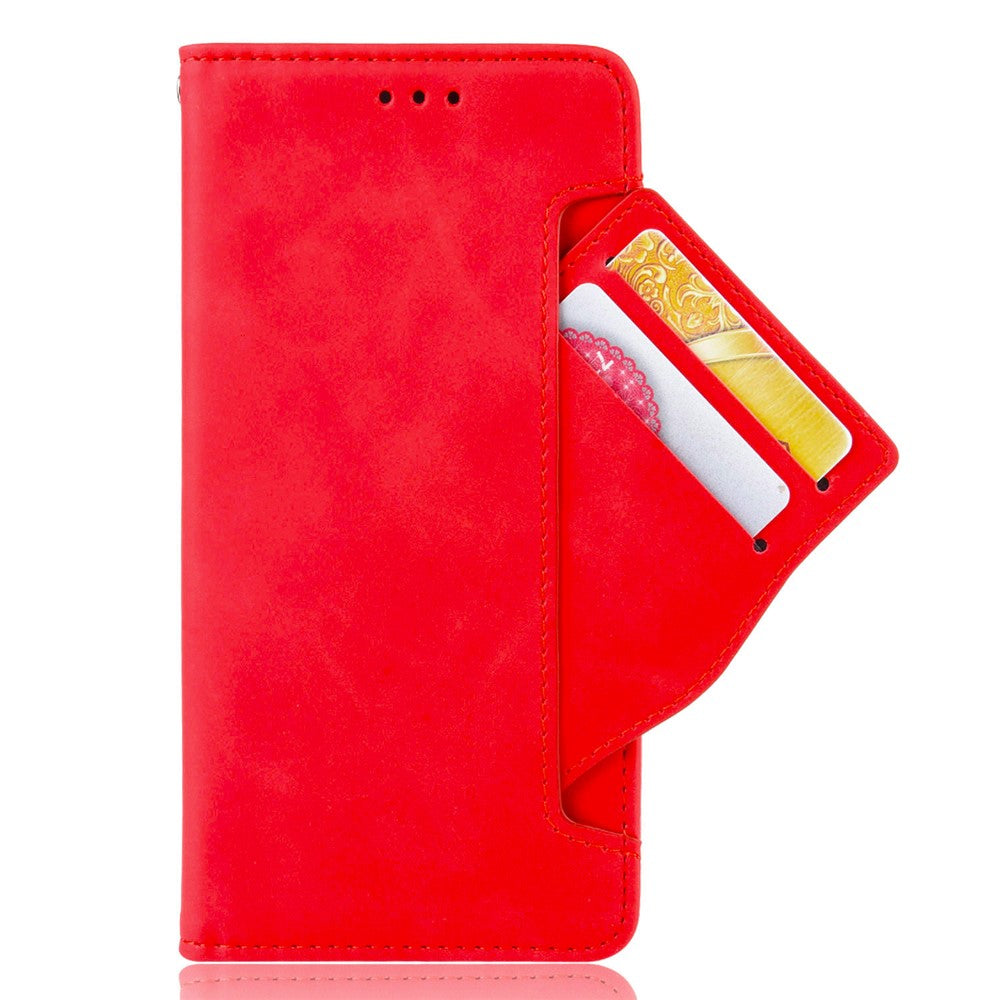 For Xiaomi Redmi A1 4G / A2 4G Multiple Card Slots PU Leather Wallet Cover Dual Magnetic Clasp Mobile Phone Stand Case