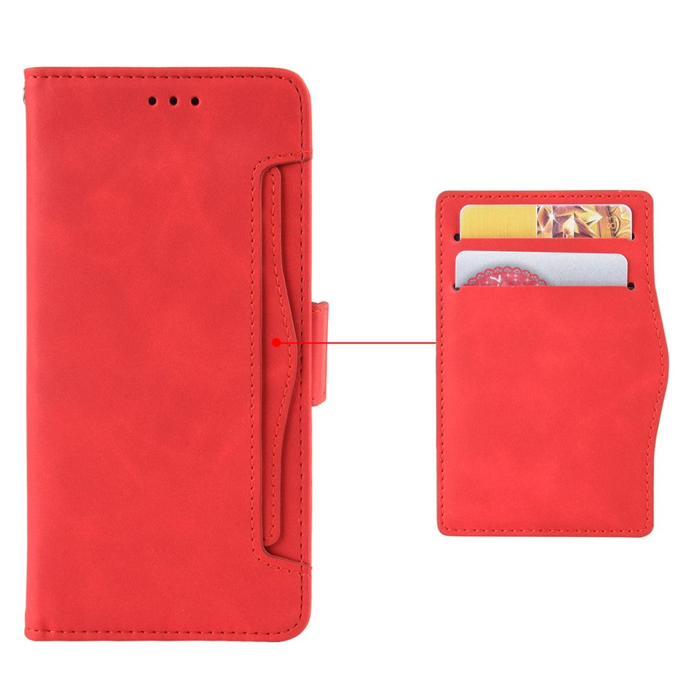 For Xiaomi Redmi A1 4G / A2 4G Multiple Card Slots PU Leather Wallet Cover Dual Magnetic Clasp Mobile Phone Stand Case