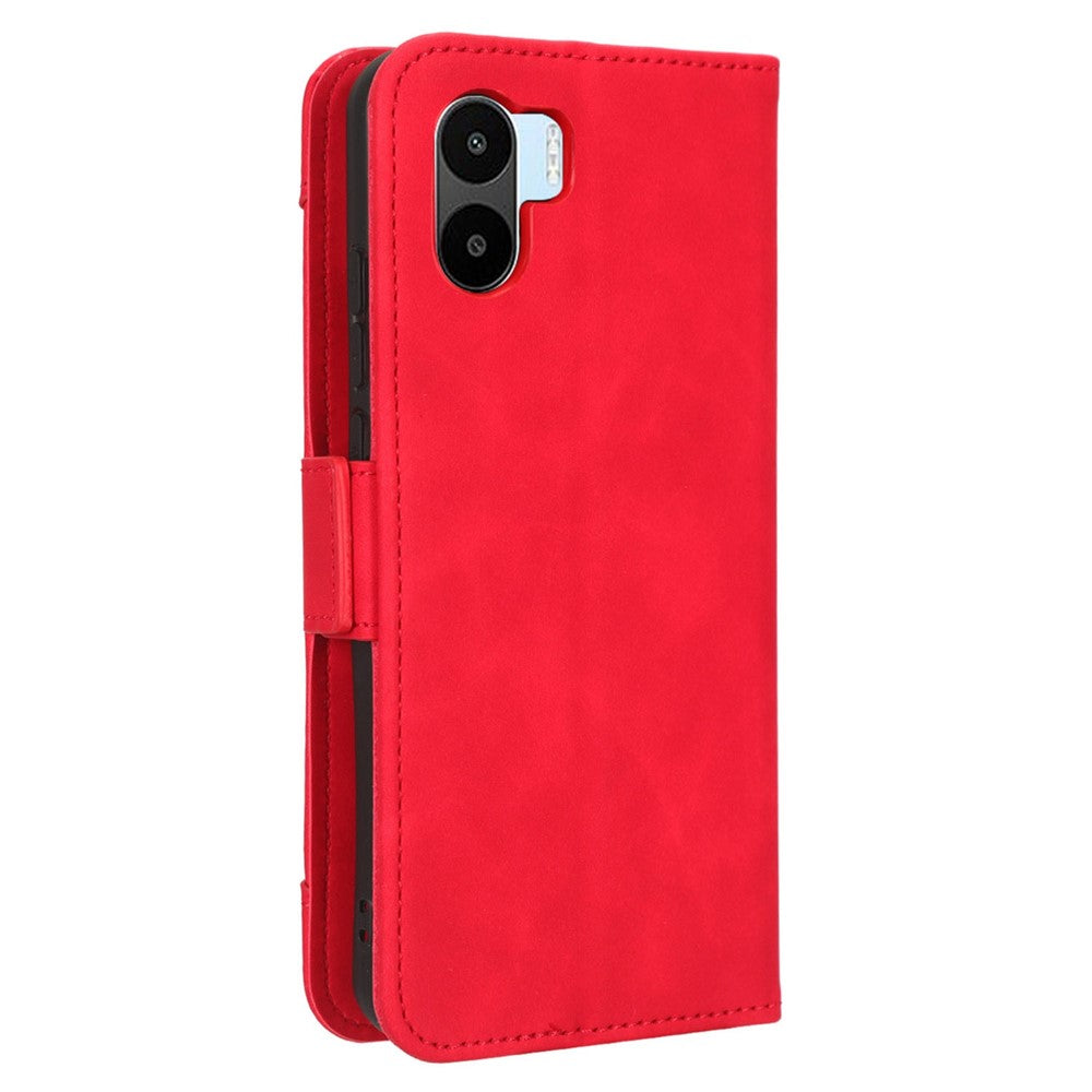 For Xiaomi Redmi A1 4G / A2 4G Multiple Card Slots PU Leather Wallet Cover Dual Magnetic Clasp Mobile Phone Stand Case