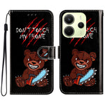 For Xiaomi Redmi Note 14 4G (163.25mm) Wallet Case Printed Pattern Design Leather Phone Cover