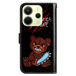 For Xiaomi Redmi Note 14 4G (163.25mm) Wallet Case Printed Pattern Design Leather Phone Cover