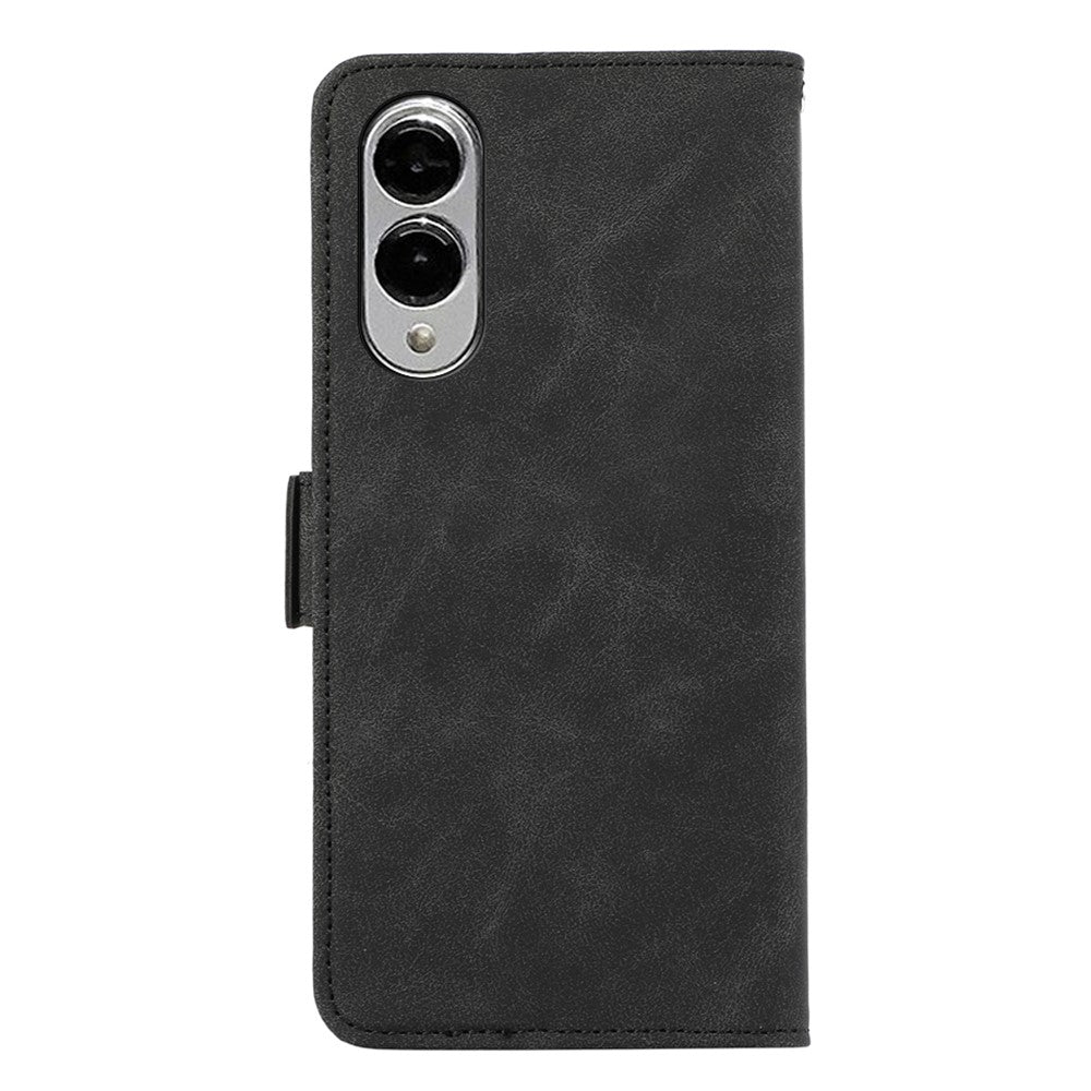 ABEEL For Samsung Galaxy S25 Edge Case PU Leather Folio Stand View RFID Blocking Phone Cover