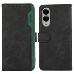 ABEEL For Samsung Galaxy S25 Edge Case Color Splicing Leather Flip Phone Cover RFID Blocking