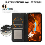 ABEEL For Samsung Galaxy S25 Edge Case Color Splicing Leather Flip Phone Cover RFID Blocking