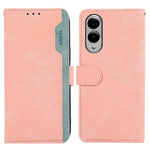 ABEEL For Samsung Galaxy S25 Edge Case Color Splicing Leather Flip Phone Cover RFID Blocking