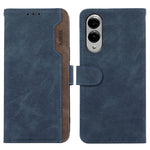 ABEEL For Samsung Galaxy S25 Edge Case Color Splicing Leather Flip Phone Cover RFID Blocking