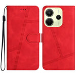 For Xiaomi Redmi Note 14 4G (163.25mm) Case Flip Leather Retro Phone Cover Lines Imprinted