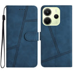 For Xiaomi Redmi Note 14 4G (163.25mm) Case Flip Leather Retro Phone Cover Lines Imprinted