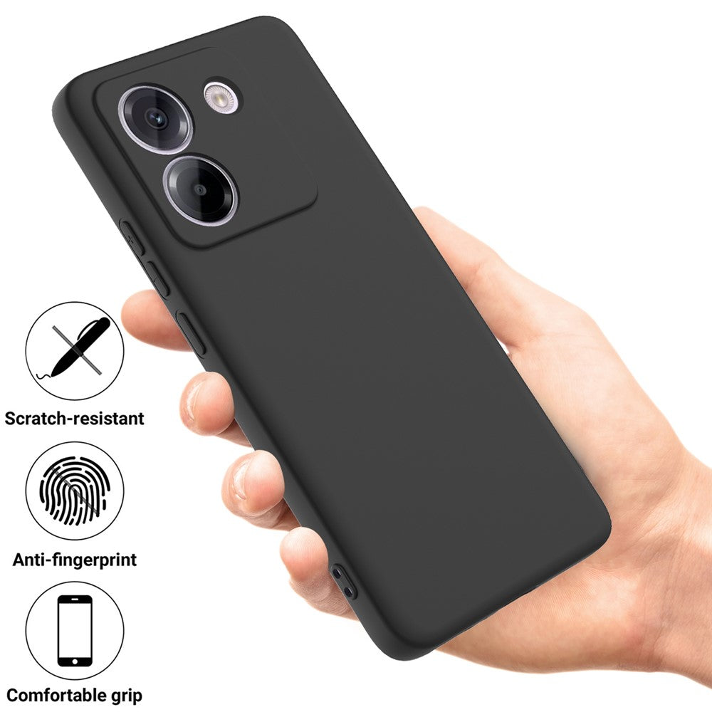For Xiaomi Poco M7 Pro 5G Liquid Silicone Case Phone Back Cover with Hand Strap