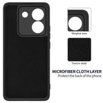 For Xiaomi Poco M7 Pro 5G Liquid Silicone Case Phone Back Cover with Hand Strap