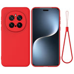 For Honor Magic7 Pro 5G Liquid Silicone Case Phone Back Cover with Hand Strap