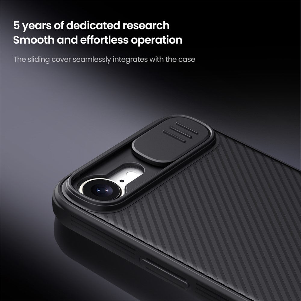 NILLKIN Camshield Pro Series for iPhone 17e / 16e Case PC + TPU Slide Camera Lid Phone Cover