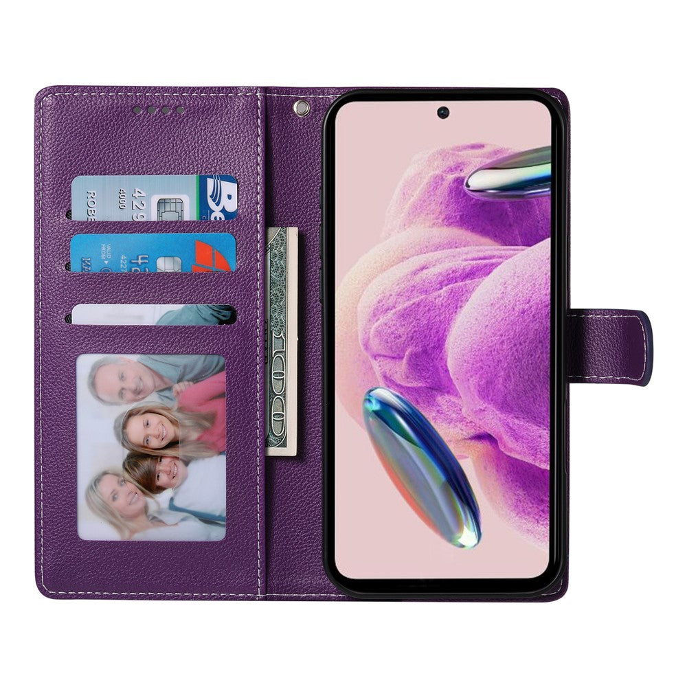 For Xiaomi 14T Pro Stand Case Litchi Texture Leather Wallet Phone Cover Magnetic Snap