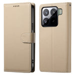 For Xiaomi 15 Pro Case Litchi Texture Leather Wallet Phone Cover Magnetic Snap
