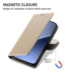 For Xiaomi 15 Pro Case Litchi Texture Leather Wallet Phone Cover Magnetic Snap