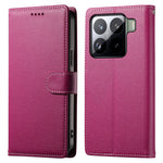 For Xiaomi 15 Pro Case Litchi Texture Leather Wallet Phone Cover Magnetic Snap