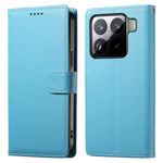 For Xiaomi 15 Pro Case Litchi Texture Leather Wallet Phone Cover Magnetic Snap