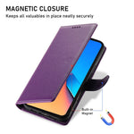 DF-012 For Xiaomi Redmi Turbo 3 5G  /  Poco F6 5G Case Litchi Texture Leather Magnetic Clasp Wallet Stand Phone Cover with Wrist Strap