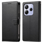 For Xiaomi Redmi Note 14 4G (163.25mm) Stand Case Litchi Texture Leather Wallet Phone Cover Magnetic Snap