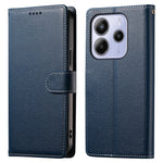 For Xiaomi Redmi Note 14 4G (163.25mm) Stand Case Litchi Texture Leather Wallet Phone Cover Magnetic Snap