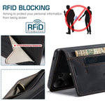 AUTSPACE For Xiaomi Redmi Note 13 Pro 4G Wallet Case  A01 Leather Stand Cover with RFID Blocking Card Holder