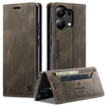 AUTSPACE For Xiaomi Redmi Note 13 Pro 4G Wallet Case  A01 Leather Stand Cover with RFID Blocking Card Holder
