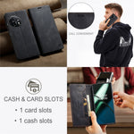 AUTSPACE För OnePlus 11 5G Plånboksfodral A01 Läderfodral med RFID-blockerande korthållare
