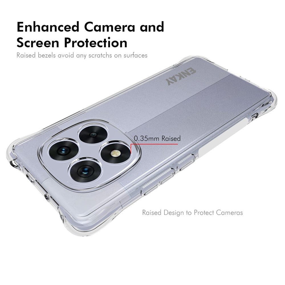 ENKAY HAT PRINCE For Xiaomi Redmi Note 14 Pro 4G Clear Phone Case   Shockproof Anti-slip TPU Cover