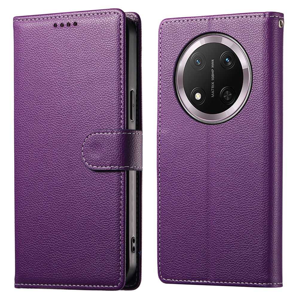 DF-012 Case for Honor X60 Pro 5G / X9c 5G / Magic7 Lite 5G Leather Cover Litchi Texture Wallet Stand Phone Shell