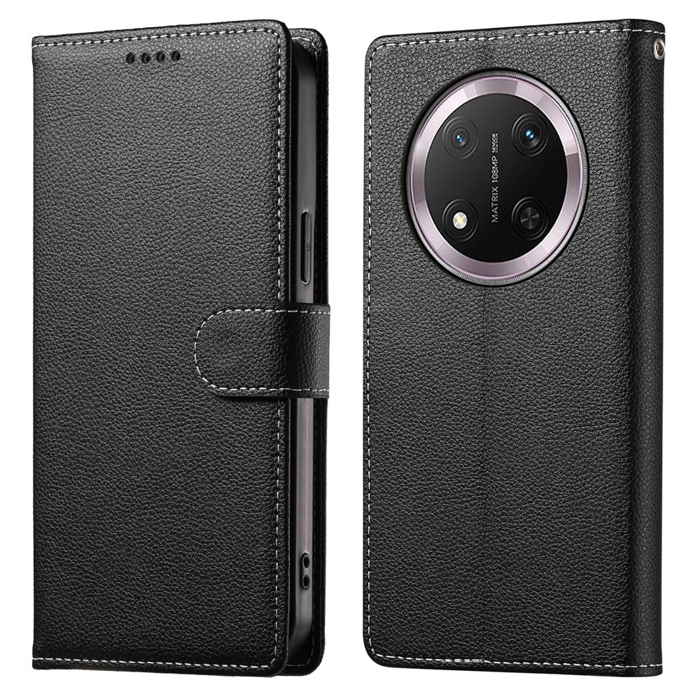 DF-012 Case for Honor X60 Pro 5G / X9c 5G / Magic7 Lite 5G Leather Cover Litchi Texture Wallet Stand Phone Shell