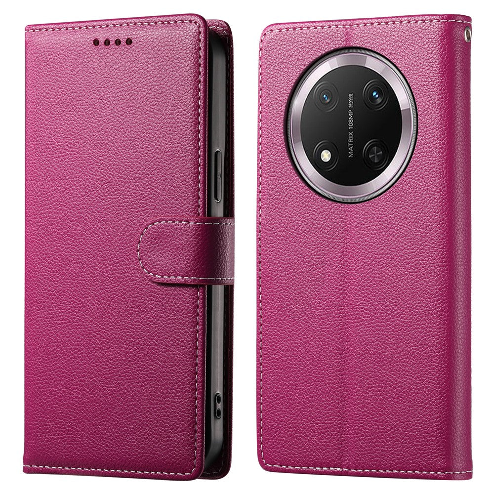 DF-012 Case for Honor X60 Pro 5G / X9c 5G / Magic7 Lite 5G Leather Cover Litchi Texture Wallet Stand Phone Shell