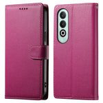 DF-012 För OnePlus Nord CE4 5G Skal Litchi Textur Läder Magnetspänne Plånboksfodral