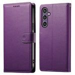 DF-012 For Samsung Galaxy S23 FE Case Litchi Texture Leather Wallet Stand Phone Cover