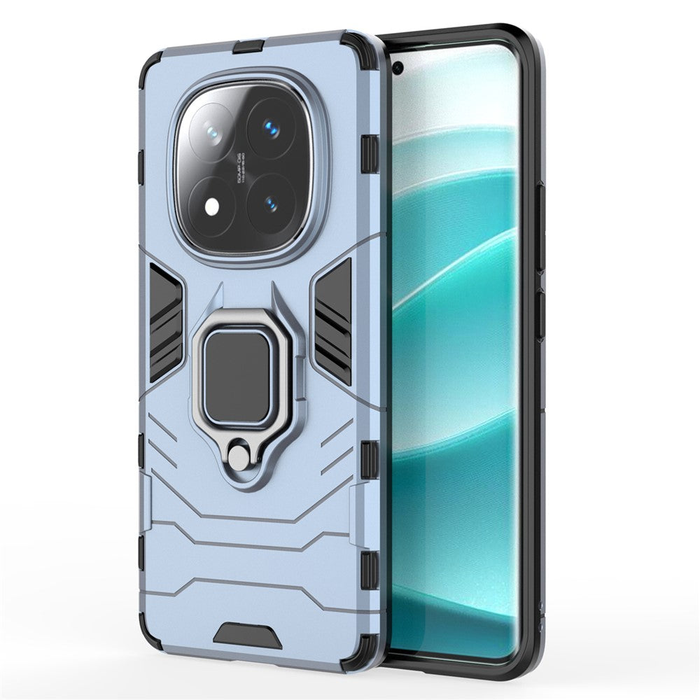 For Xiaomi Redmi Note 14 Pro+ 5G Case PC + TPU Protective Phone Cover with Ring Kickstand