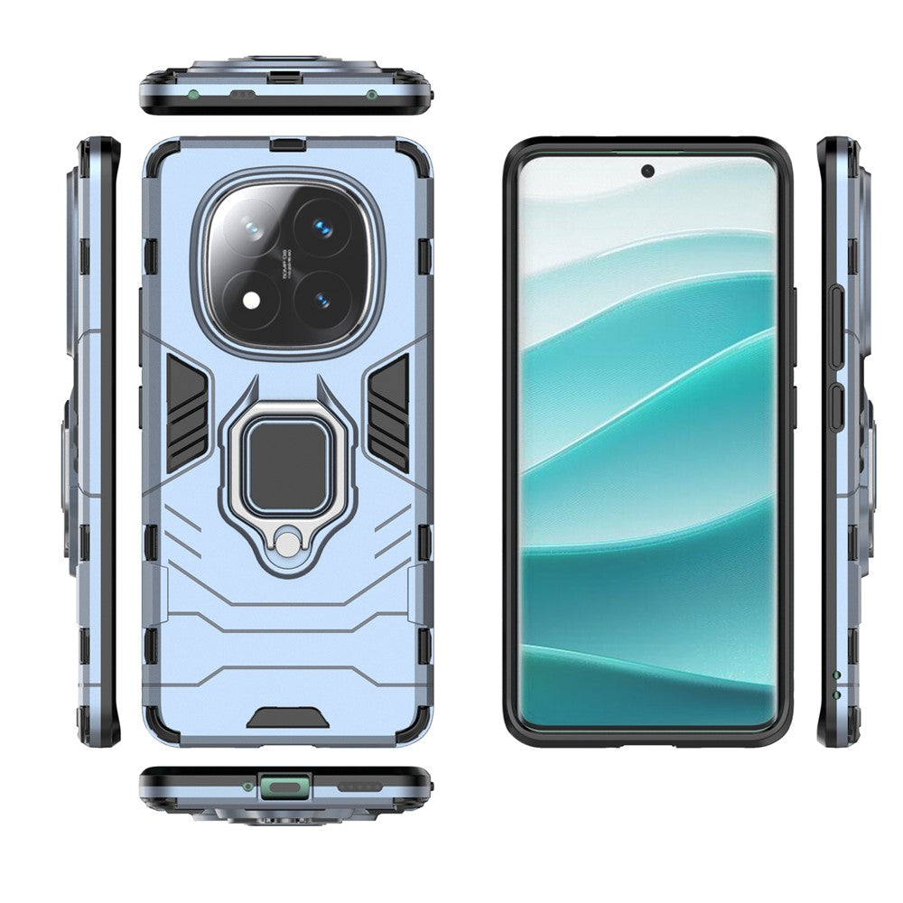 For Xiaomi Redmi Note 14 Pro+ 5G Case PC + TPU Protective Phone Cover with Ring Kickstand