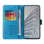 For Xiaomi Redmi Note 14 4G (163.25mm) Case Butterfly Floral Imprint Wallet Stand Leather Phone Cover
