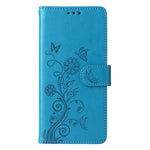 For Xiaomi Redmi Note 14 4G (163.25mm) Case Butterfly Floral Imprint Wallet Stand Leather Phone Cover