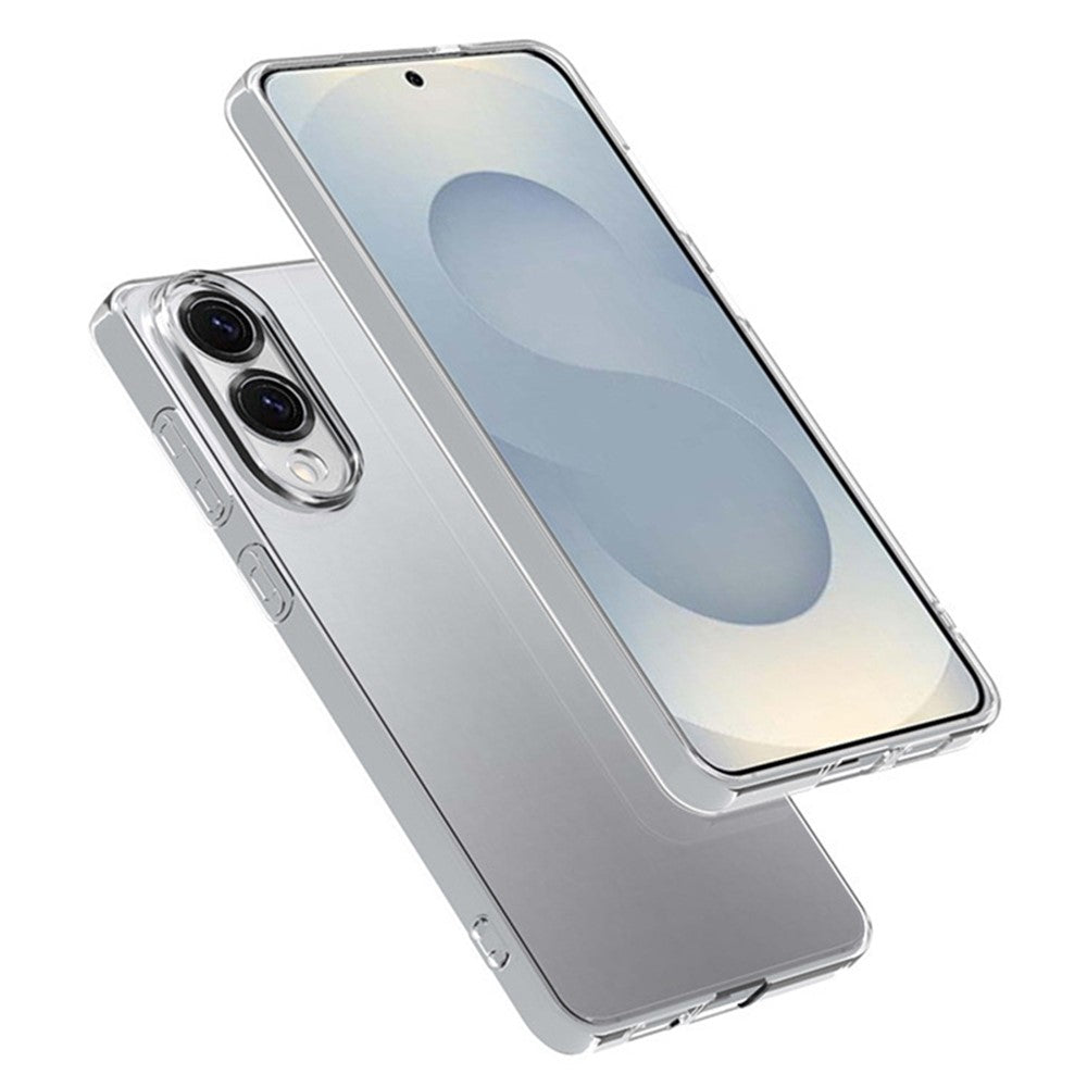 Samsung Galaxy S25 Edge Bakstycke Ultratunt Flexibelt TPU Genomskinligt mobilskal
