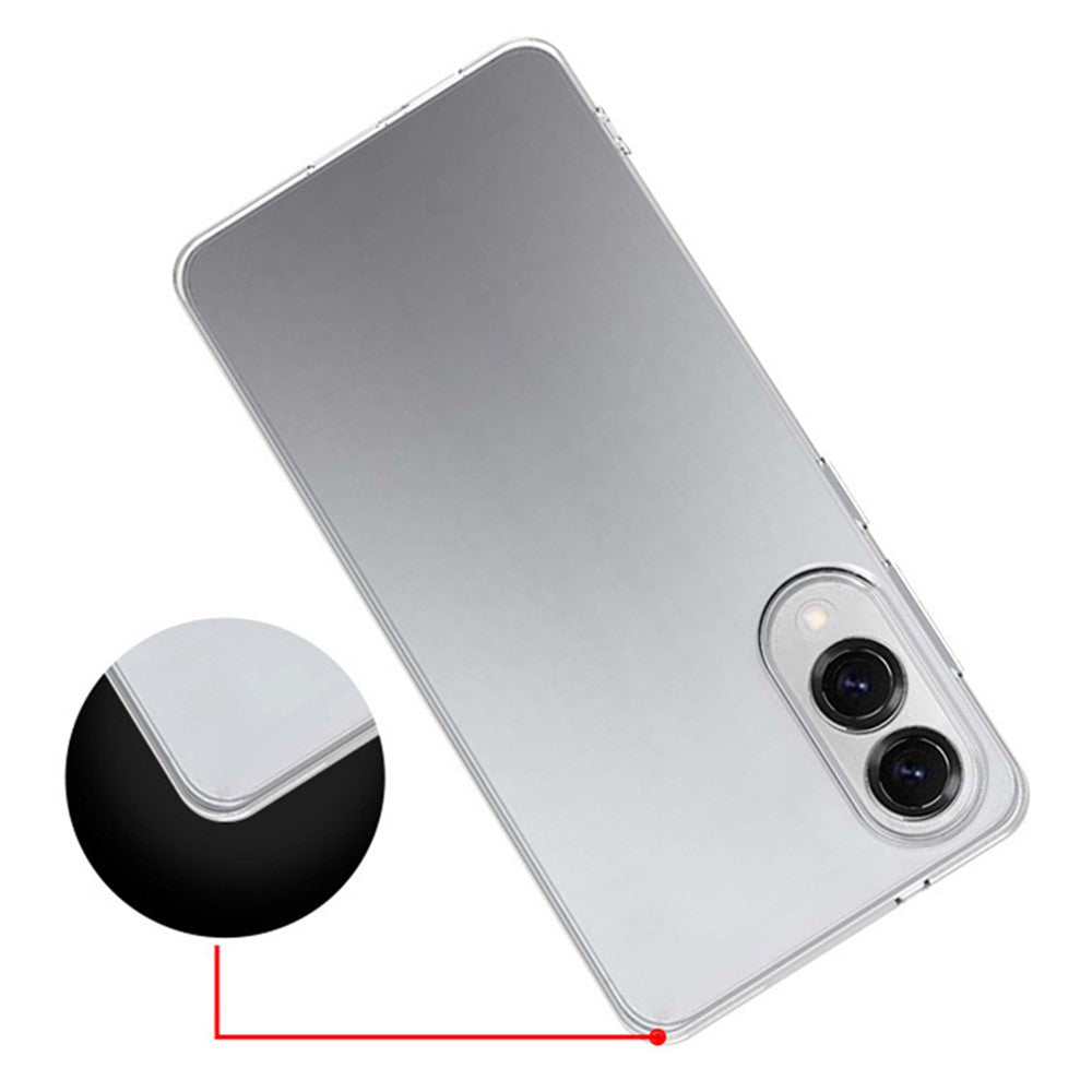 Samsung Galaxy S25 Edge Bakstycke Ultratunt Flexibelt TPU Genomskinligt mobilskal